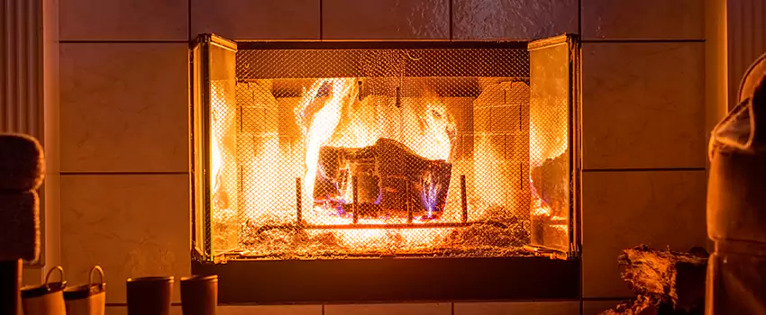 Mendota Hearth Landscape Fireplace Installation in Elgin, Illinois
